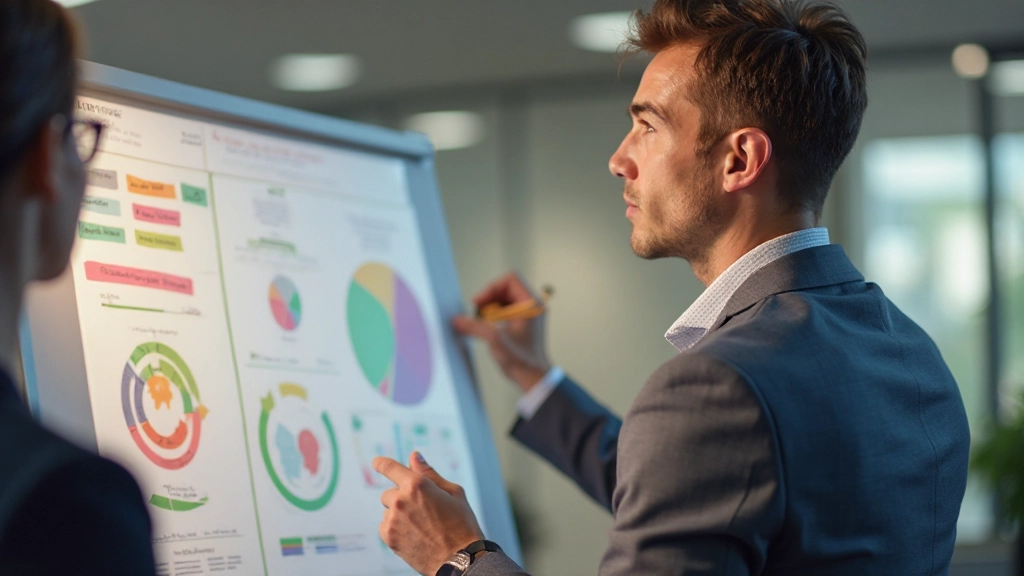 Workshop facilitor leidt creatief brainstorming proces met visuele mind mapping